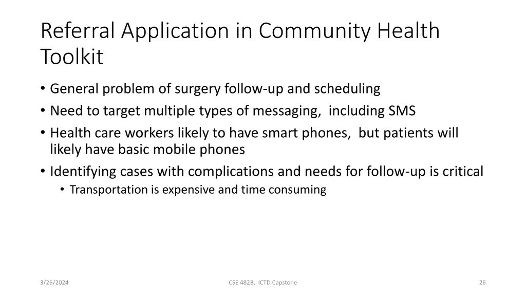 referral application in community health toolkit