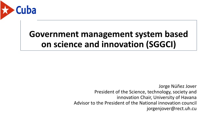 government management system based on science