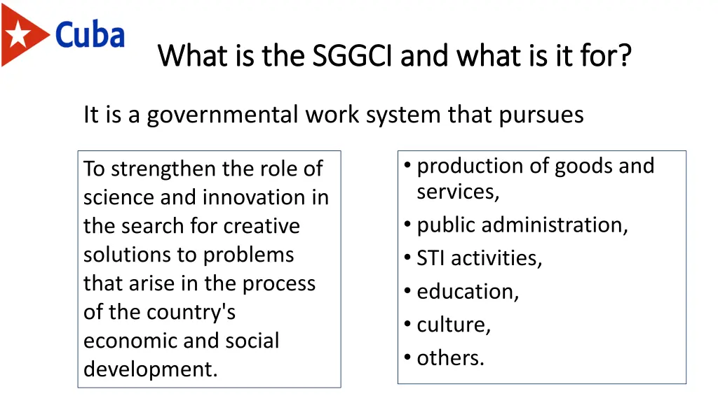 what is the sggci and what is it for what