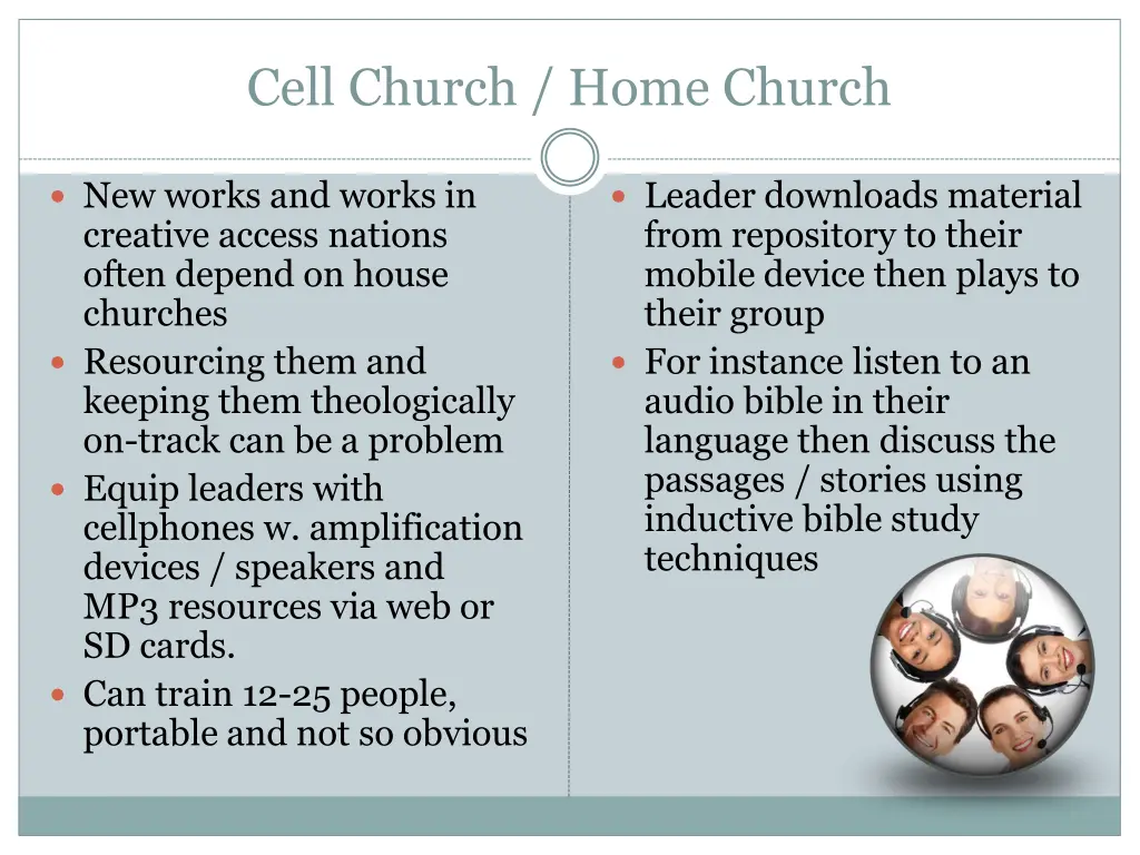cell church home church