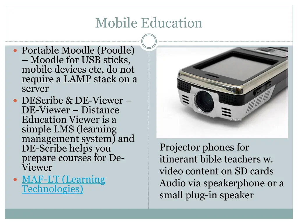 mobile education