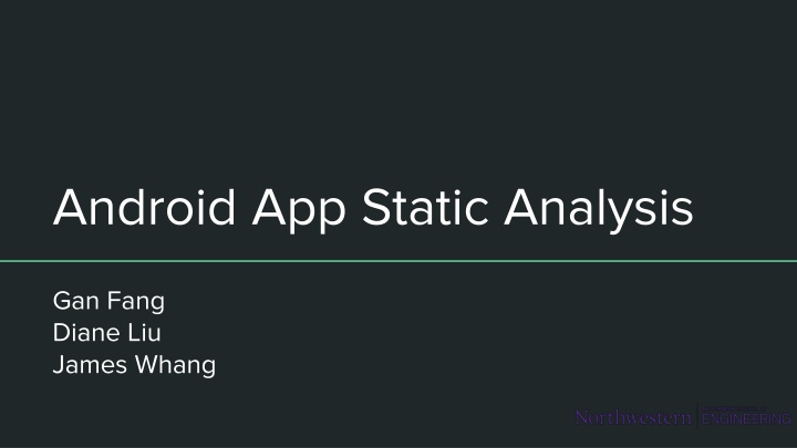 android app static analysis