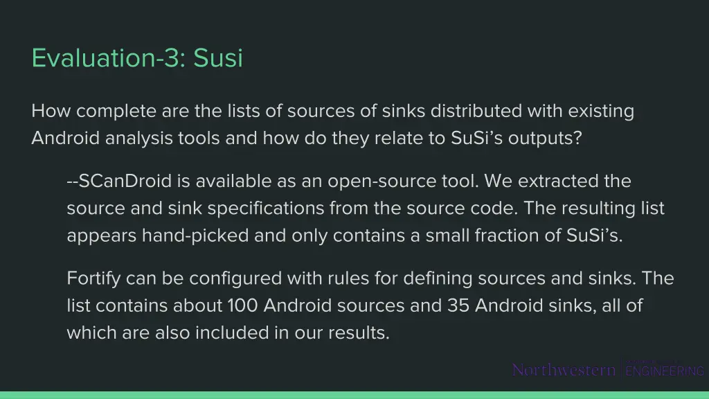 evaluation 3 susi