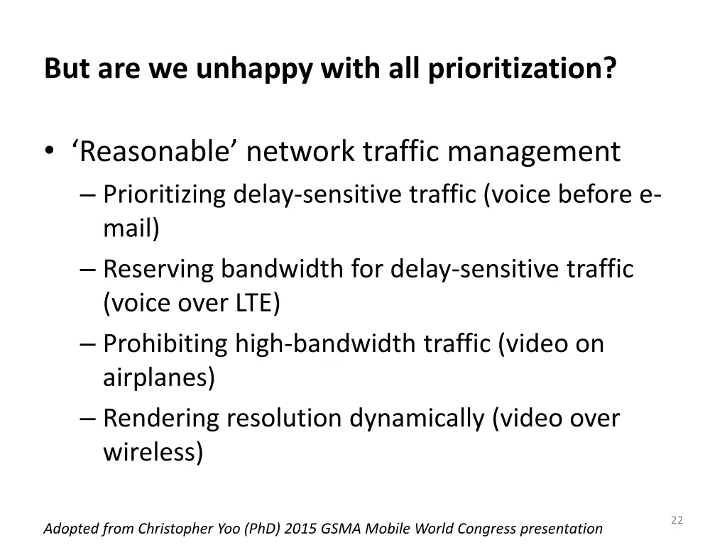but are we unhappy with all prioritization