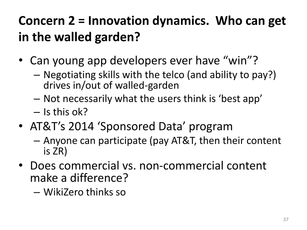 concern 2 innovation dynamics