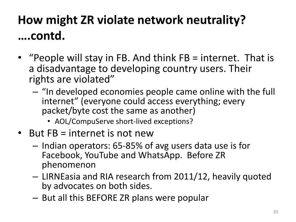 how might zr violate network neutrality contd