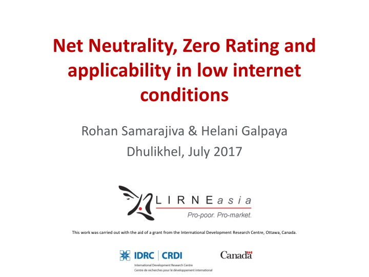 net neutrality zero rating and applicability