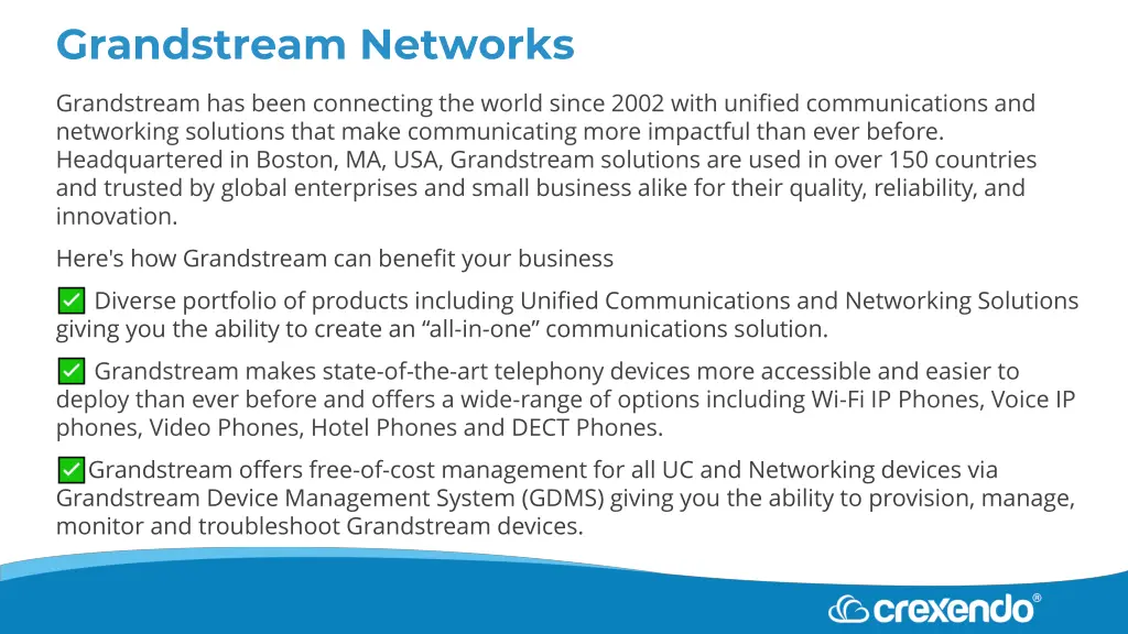grandstream networks