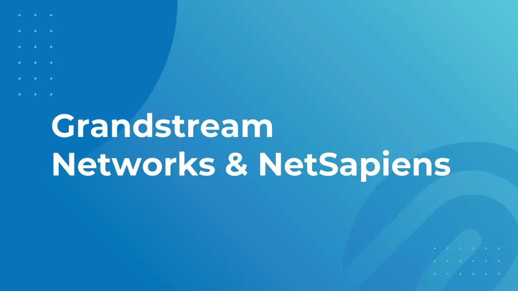 grandstream networks netsapiens