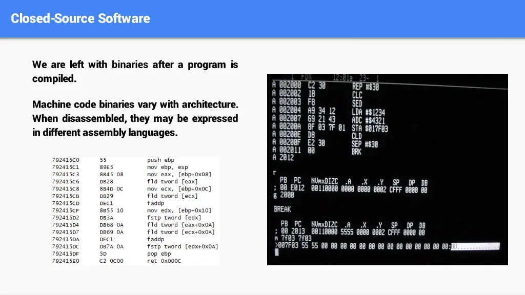 closed source software