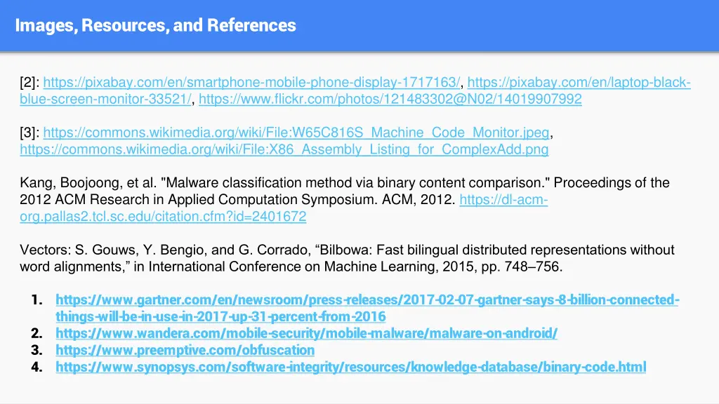 images resources and references