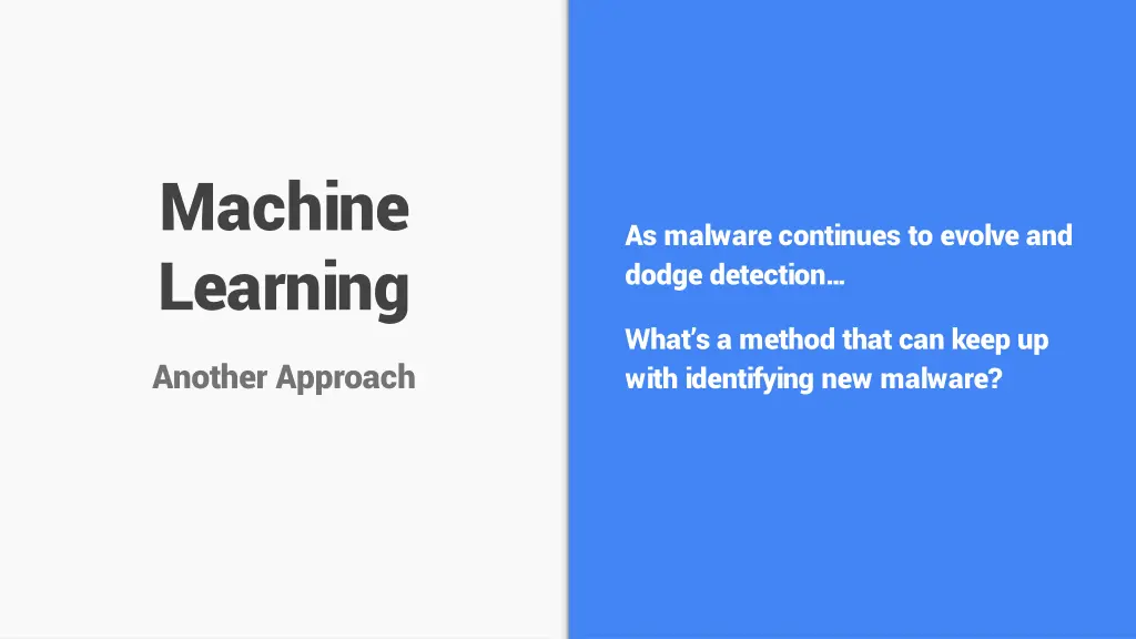 machine learning