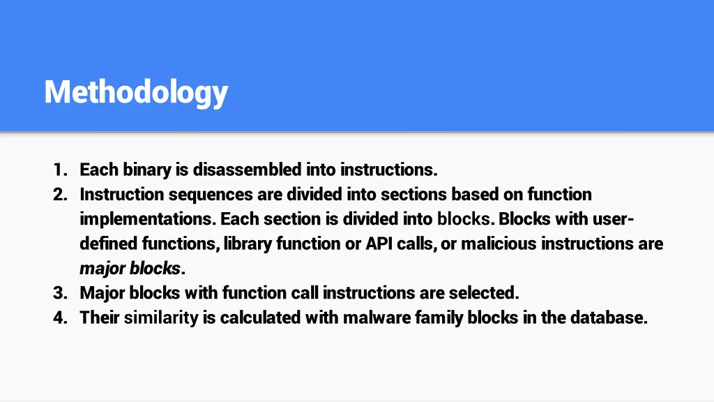 methodology