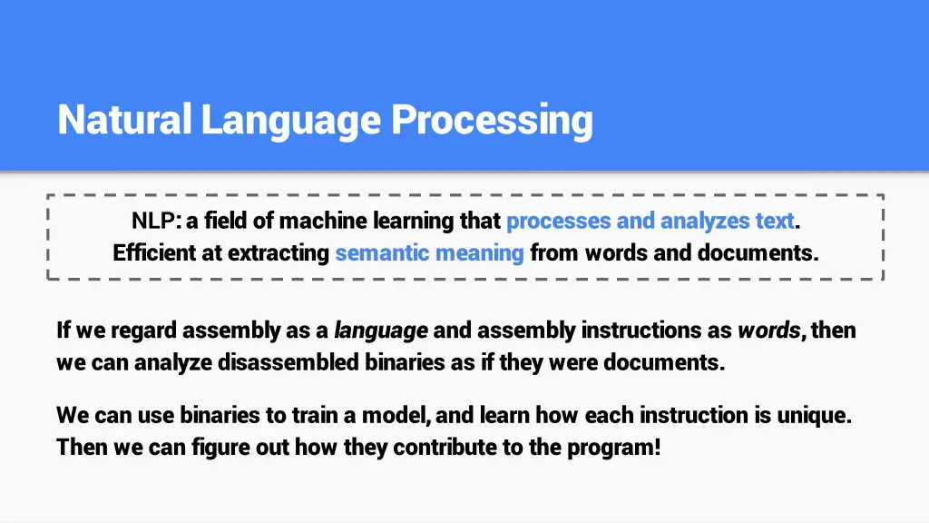 natural language processing