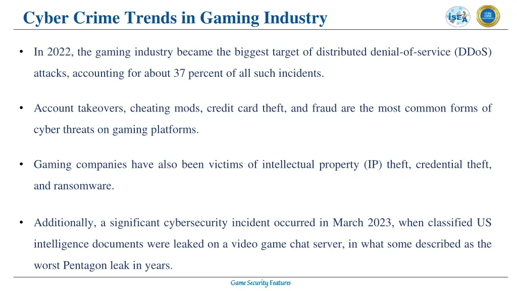 cyber crime trends in gaming industry