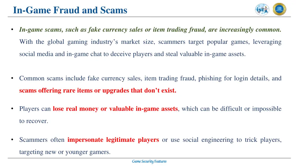 in game fraud and scams