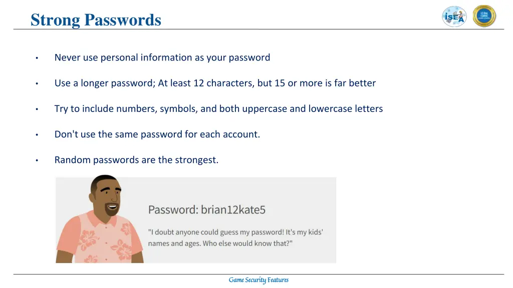 strong passwords