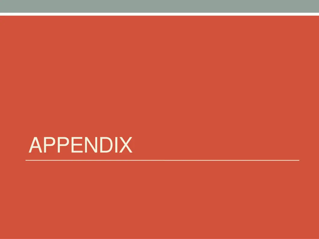 appendix