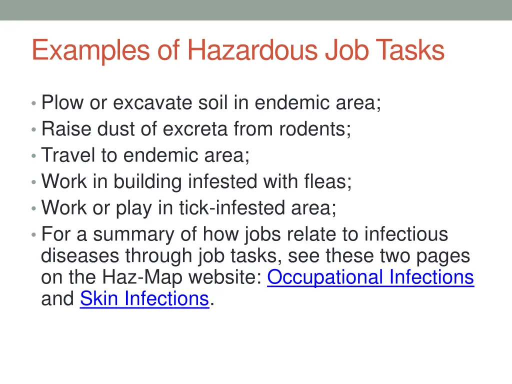 examples of hazardous job tasks 1