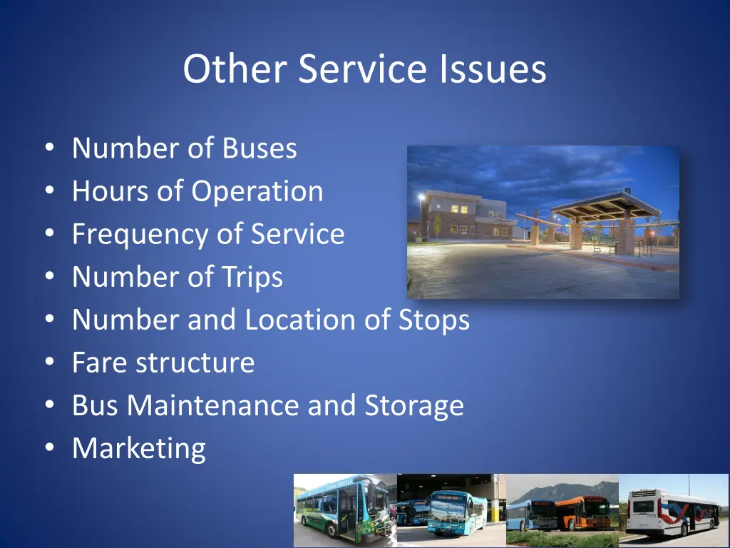 other service issues
