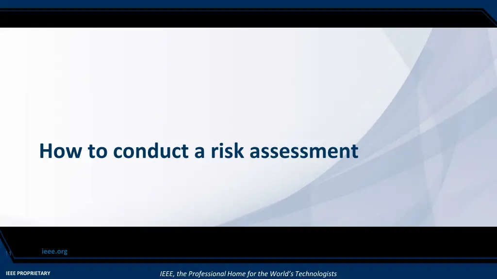how to conduct a risk assessment