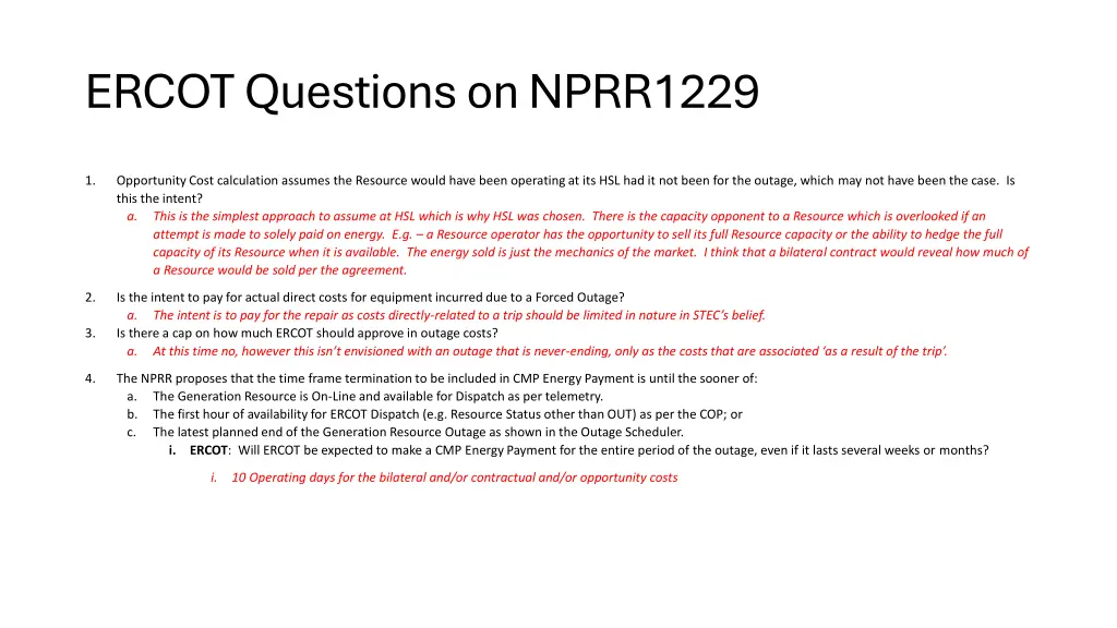 ercot questions on nprr1229 2