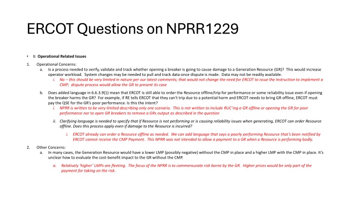 ercot questions on nprr1229
