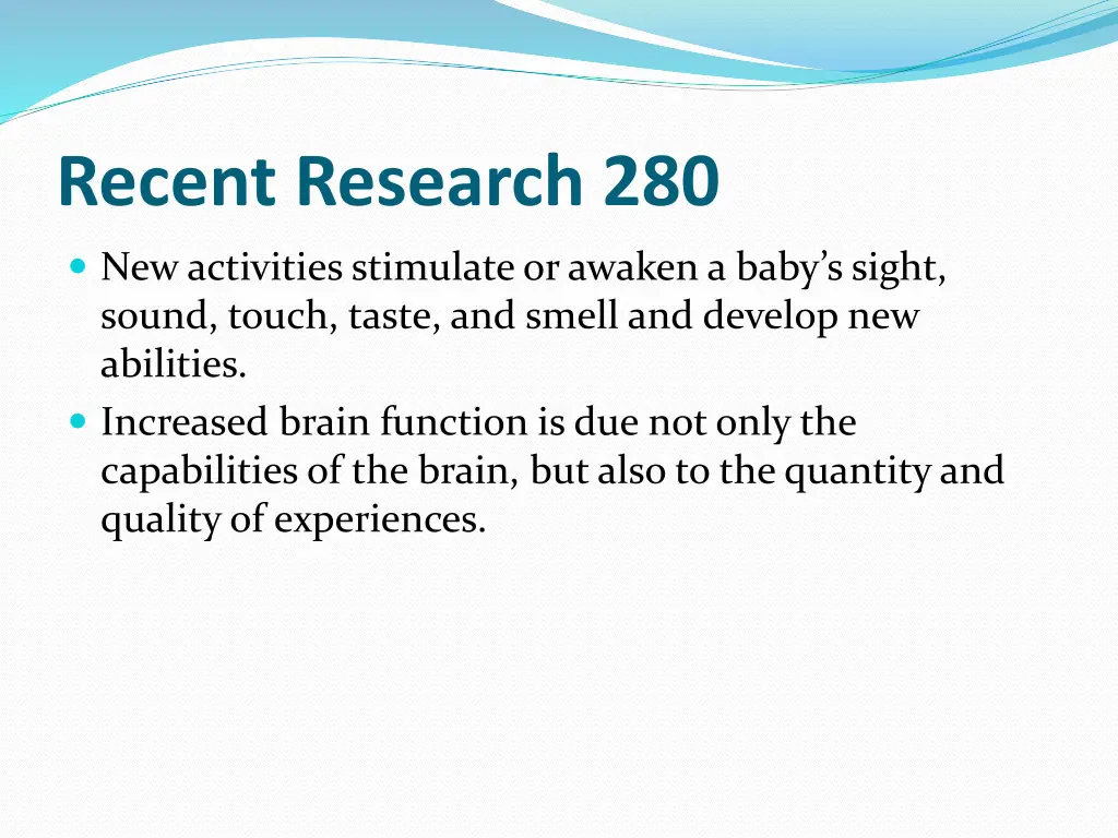 recent research 280