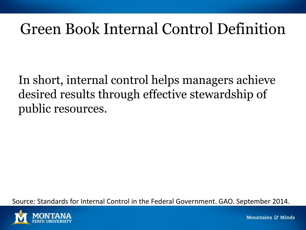green book internal control definition 4