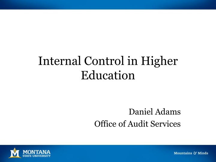 internal control in higher education