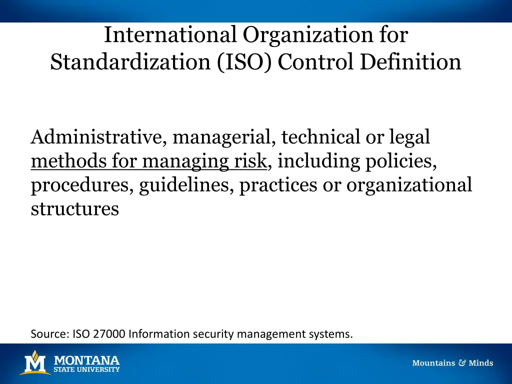 international organization for standardization