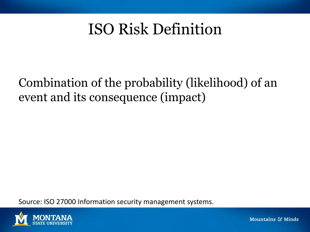 iso risk definition