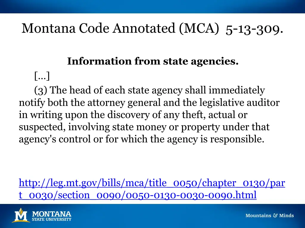 montana code annotated mca 5 13 309