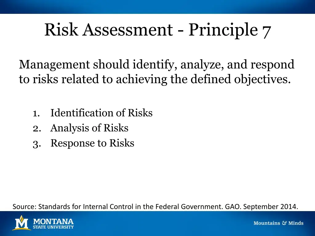 risk assessment principle 7