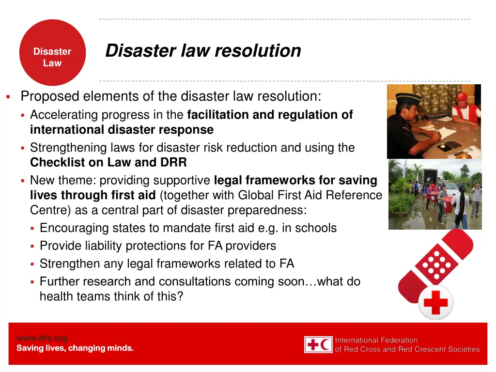 disaster law resolution