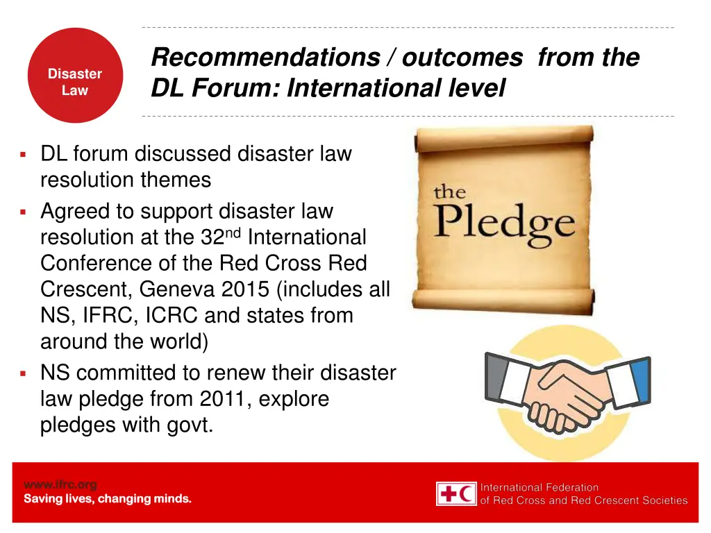 recommendations outcomes from the dl forum 2