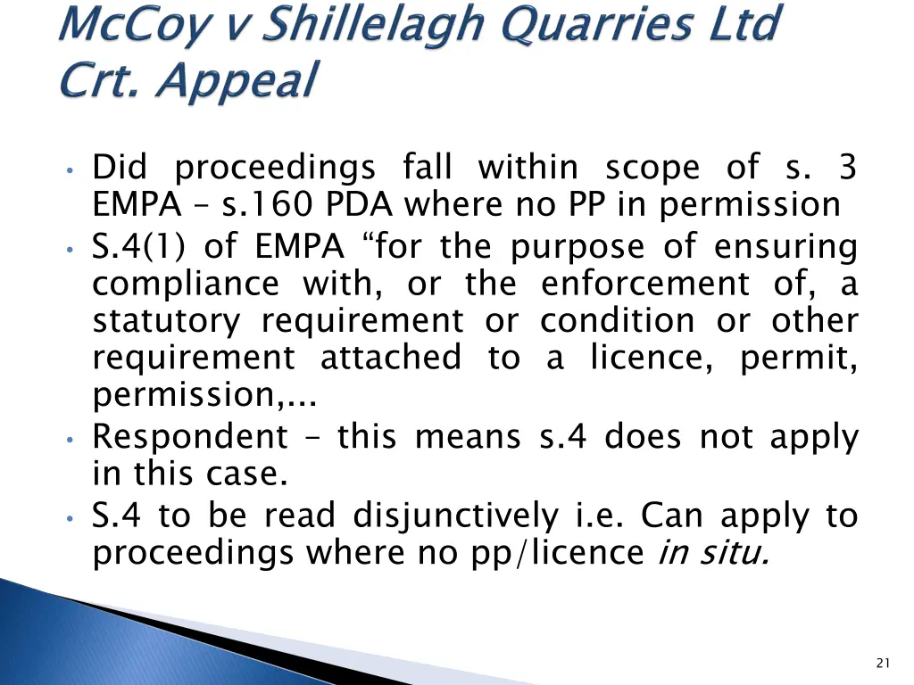 did proceedings fall within scope of s 3 empa