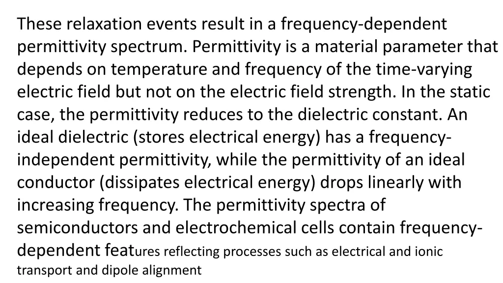 these relaxation events result in a frequency