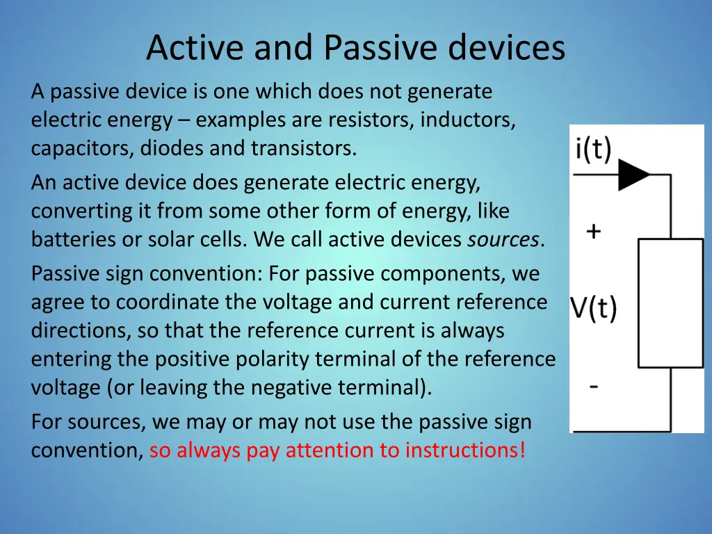 active and passive devices a passive device