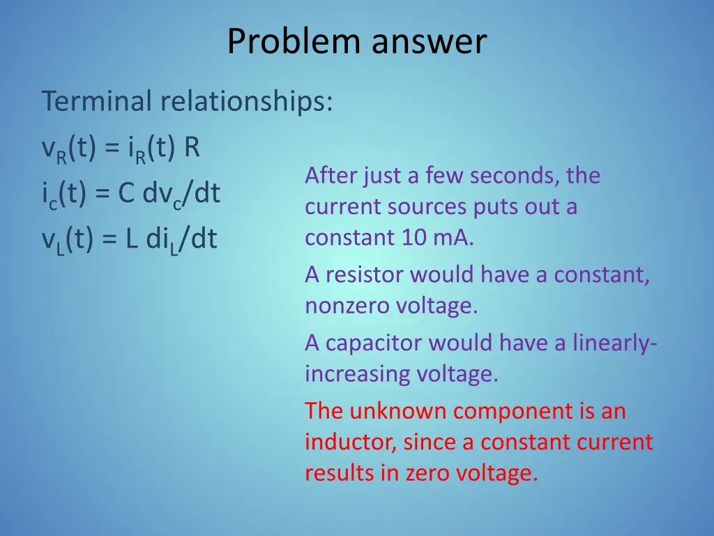 problem answer 1