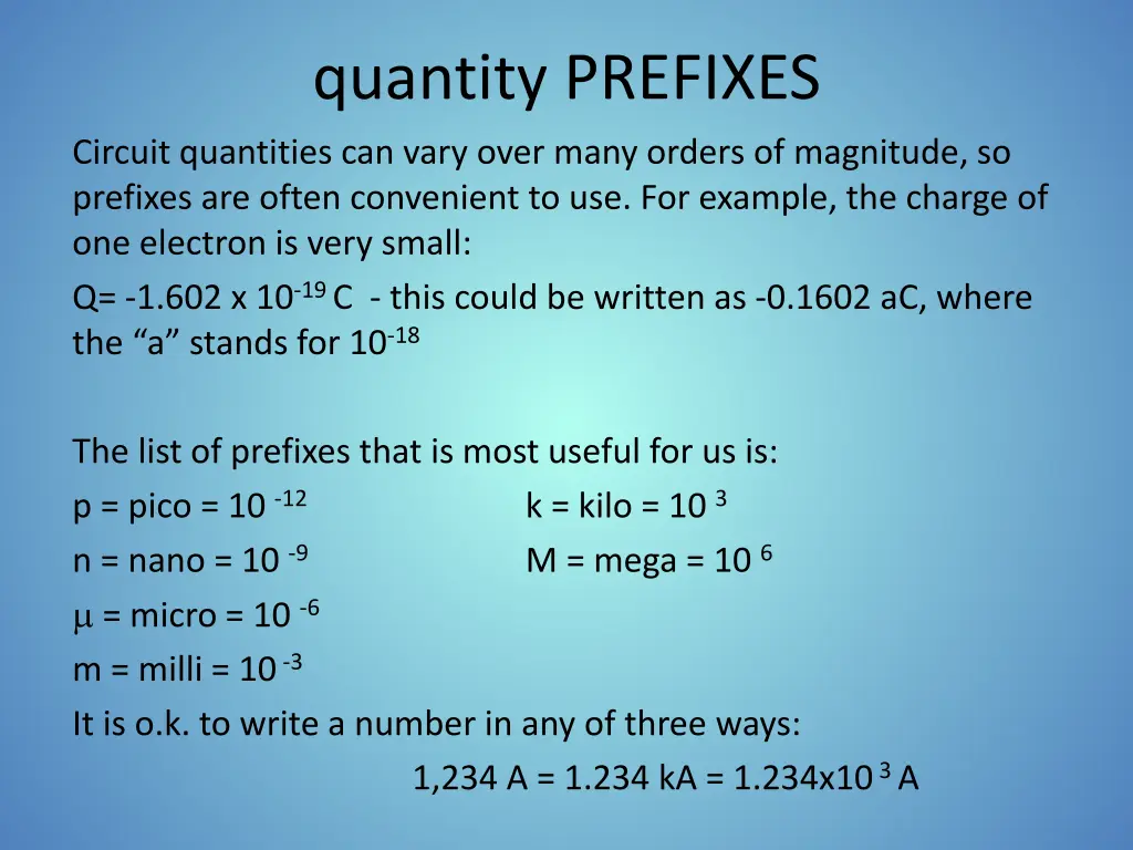 quantity prefixes