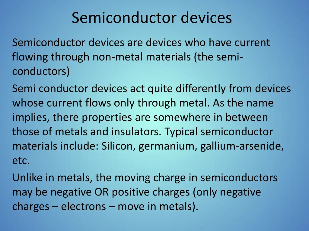 semiconductor devices