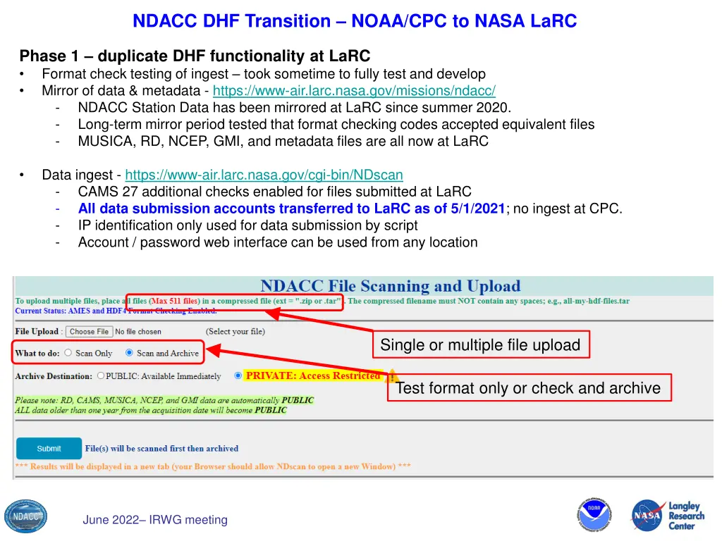 ndacc dhf transition noaa cpc to nasa larc 1