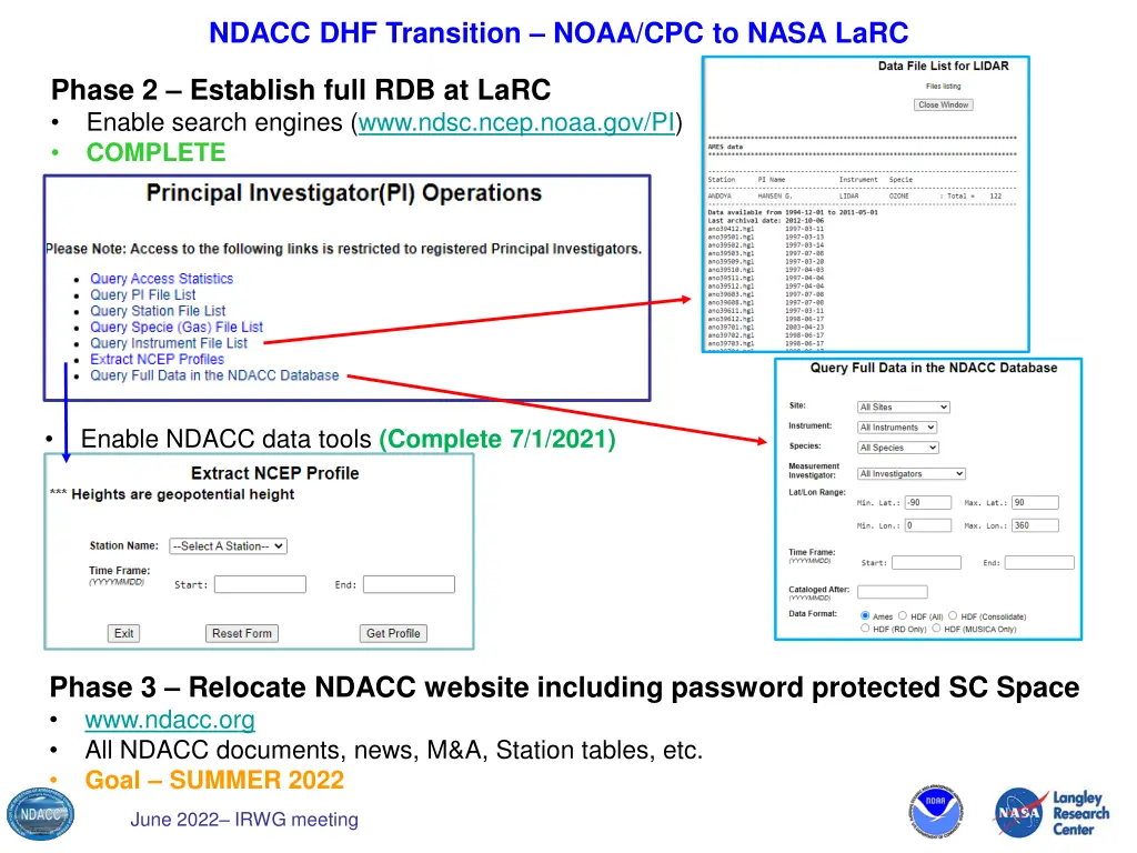 ndacc dhf transition noaa cpc to nasa larc 3
