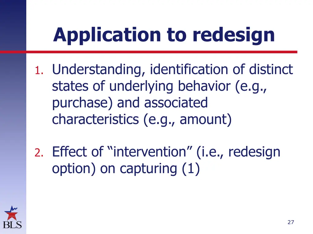 application to redesign