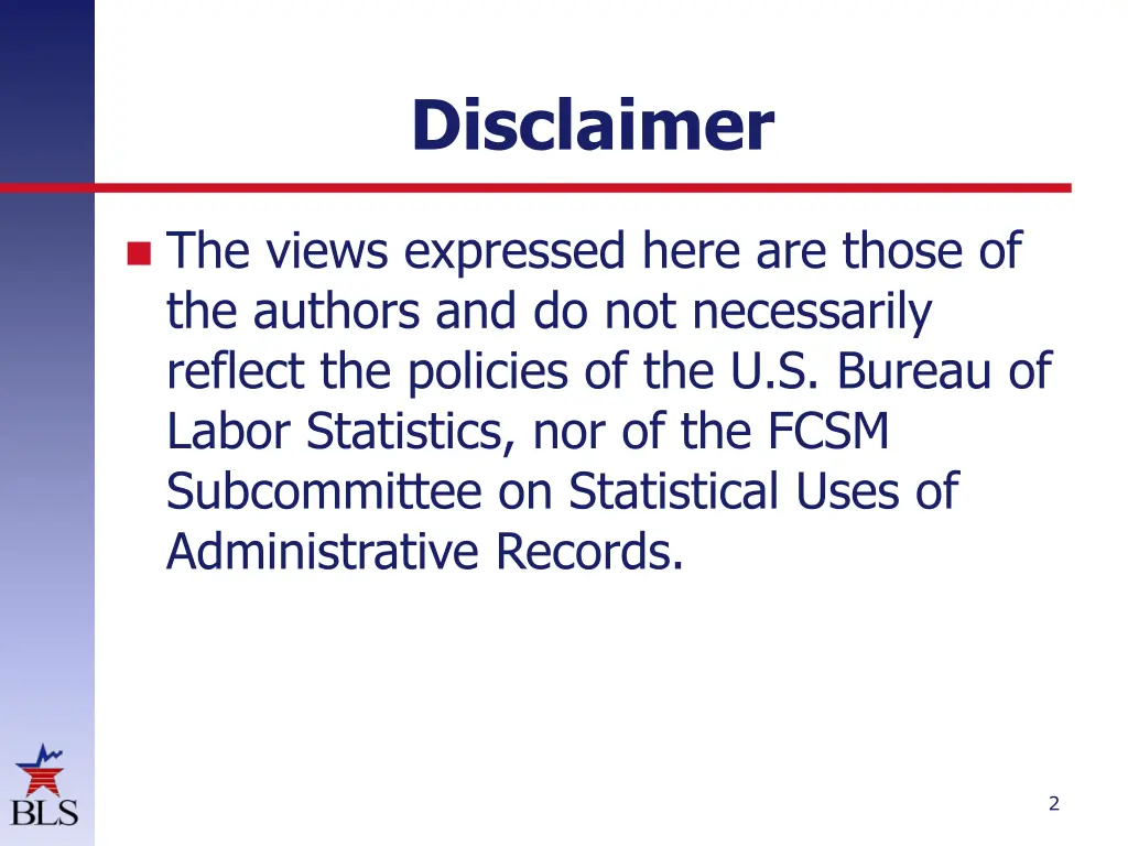 disclaimer