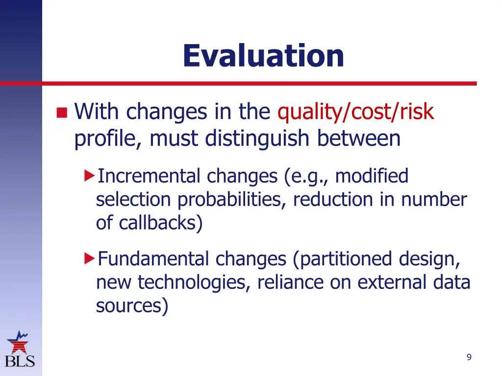 evaluation