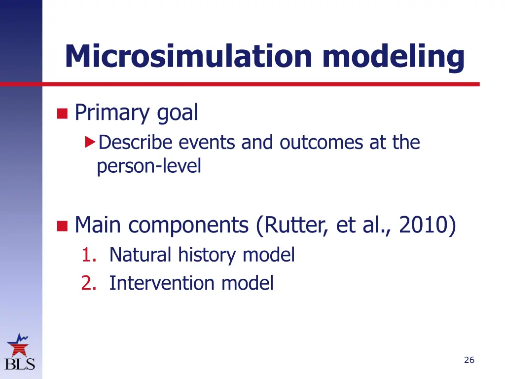 microsimulation modeling