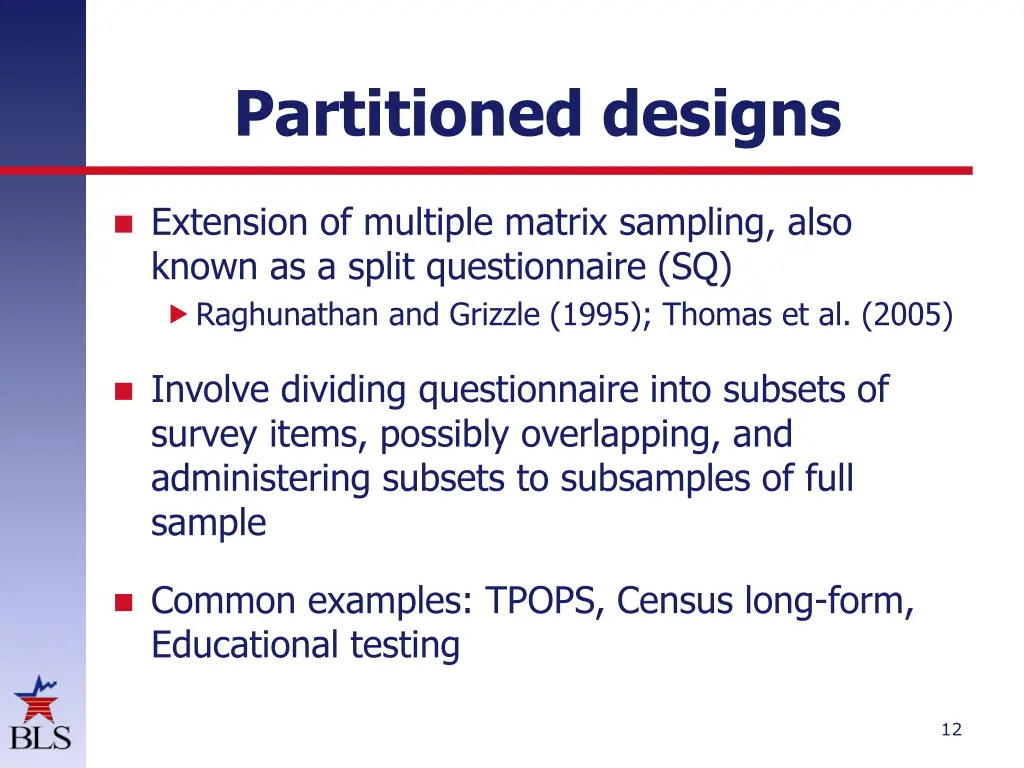 partitioned designs