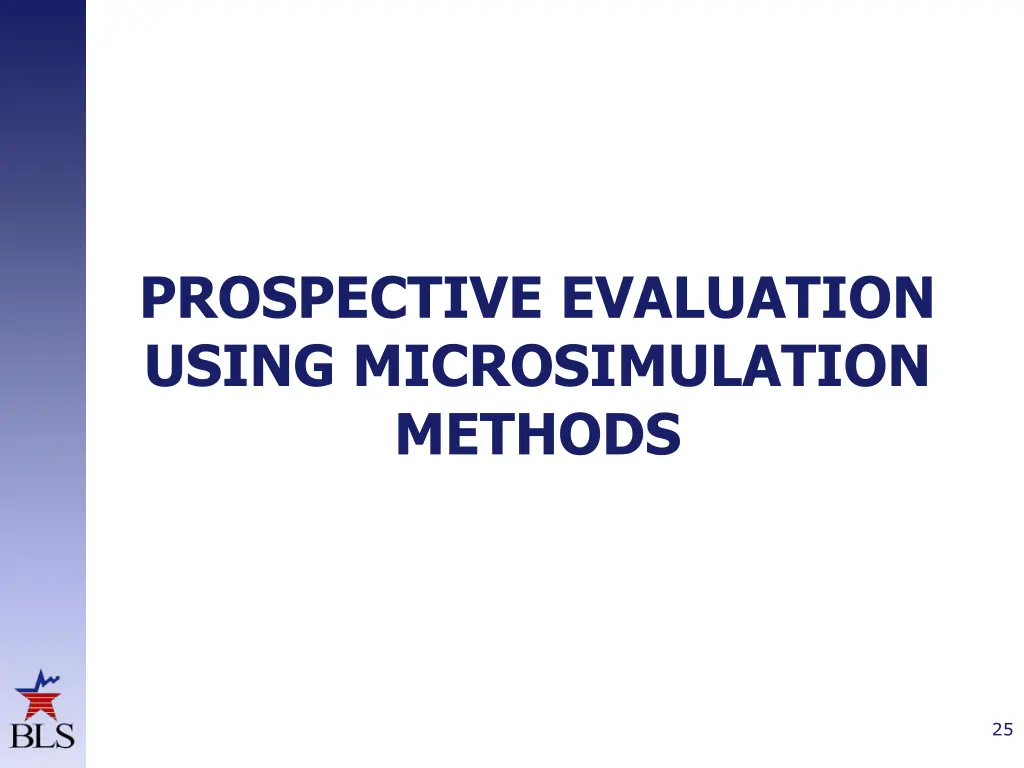 prospective evaluation using microsimulation
